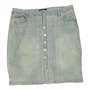 d. jeans Light Wash Denim Pencil Skirt